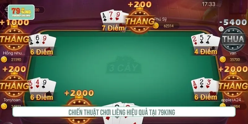 Chiến thuật chơi liêng hiệu quả tại 79KING