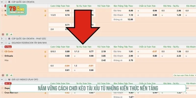 Nắm vững cách chơi kèo tài xỉu từ những kiến thức nền tảng