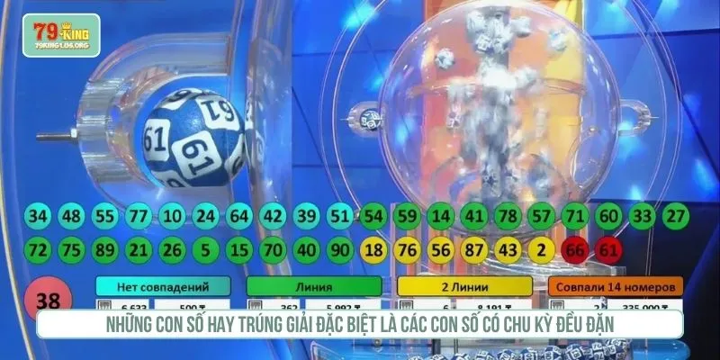 Những con số hay trúng giải đặc biệt là các con số có chu kỳ đều đặn